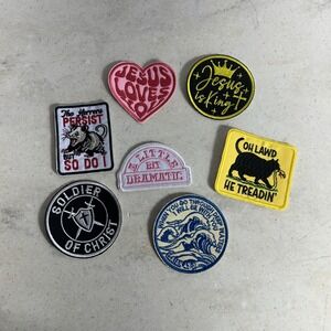 7 Pack Christian Patches